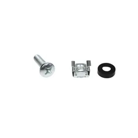 M6 cage nut & rack screw set  (20 x screws M6 + 20 x floating nuts + 20 x washers )