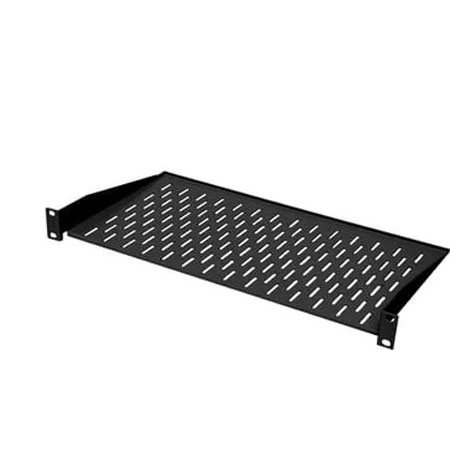 BKT fixed shelf 19", 1U, depth 250 mm, mounted on the front RAL 9005 GREY