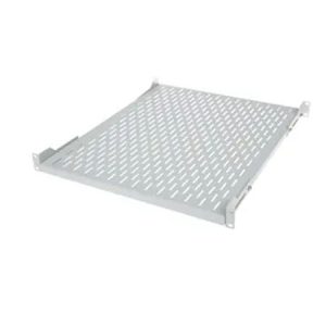 BKT fixed shelf 19", 1U, depth 350 mm, mounted at 4 points RAL 7035 GREY