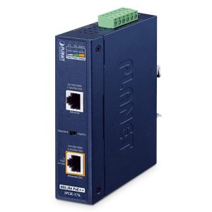 IP30, Industrial Single-Port 10Gbps 802.3bt PoE++ Injector