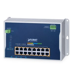 IP30, IPv6/IPv4, L2+ 16-Port 10/100/1000T 802.3bt PoE + 4-Port 10G SFP+ Wall-mount Managed Switch